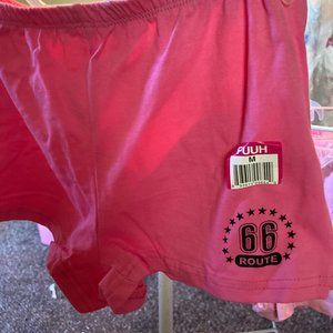 LADIES SHORTS WITH # 66  PINK  COOL AND PRETTY NEW